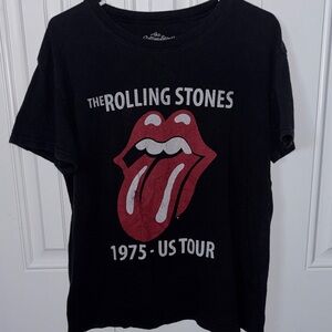 The Rolling Stones Black Cotton T-Shirt